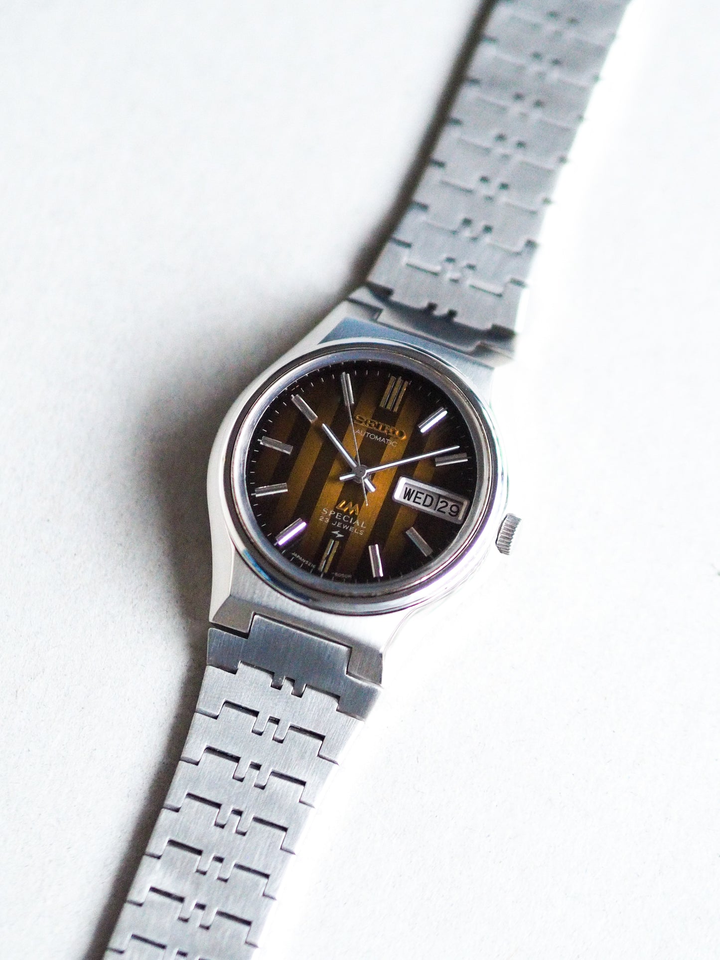 Seiko LM 5216-6040 Lord Matic Special Brown Striped Dial