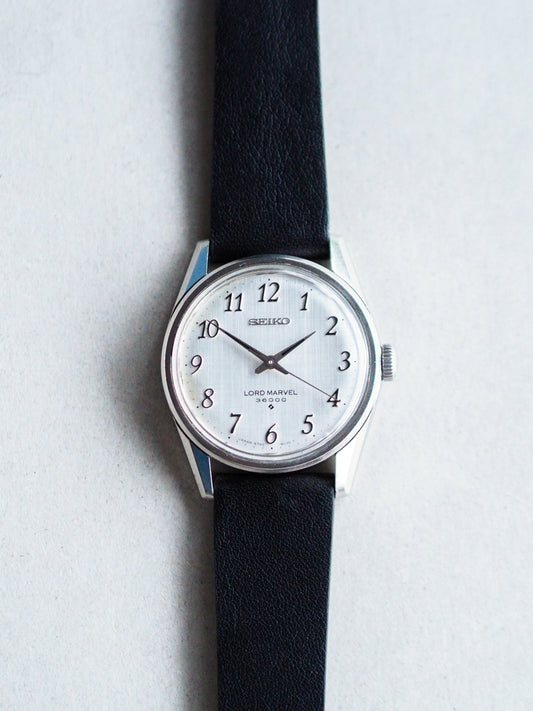 Seiko Lord Marvel 5740-8000 Hi-Beat 36000 Silver Linen Breguet Dial