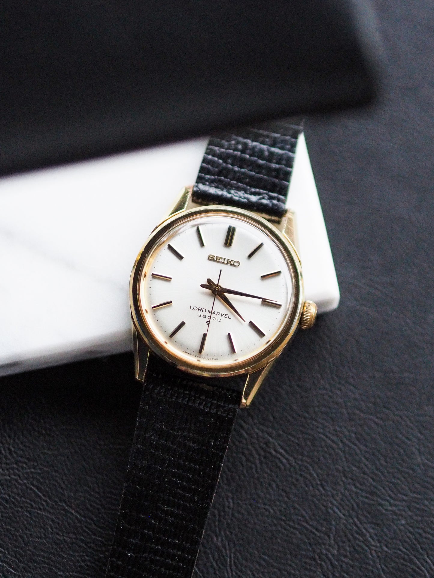 Seiko Lord Marvel 5740-8000 36000 SGP White Sunburst Dial