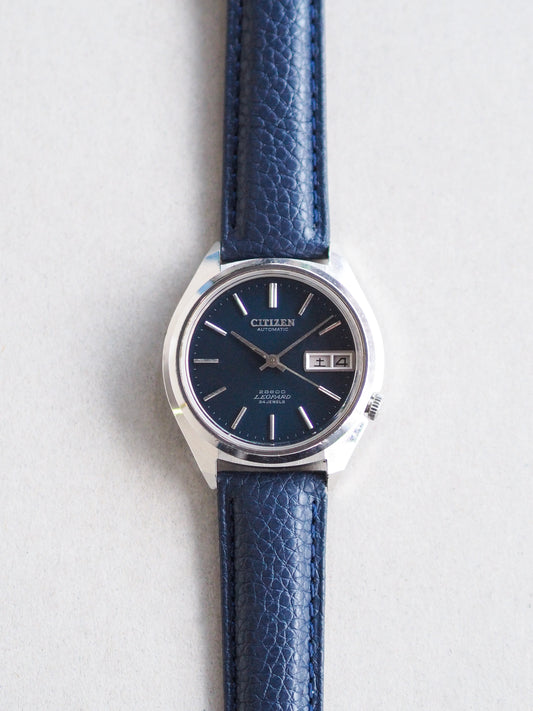 Citizen Leopard 4-770382 Y Hi-Beat 28800 Dark Blue Textured Sunburst Dial