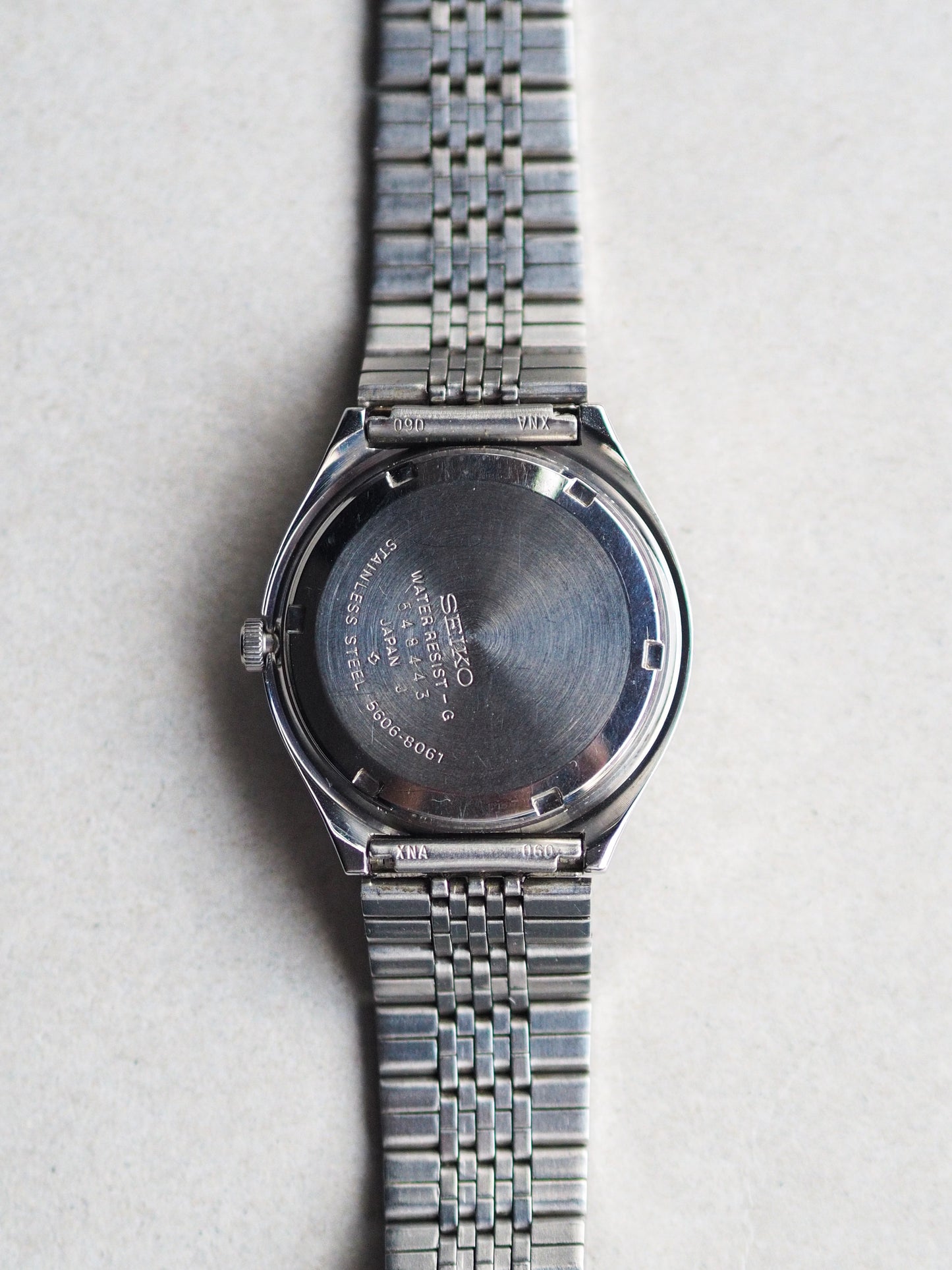 Seiko LM 5606-8061 Lord Matic Faceted Crystal Blue Radial Sunburst Dial