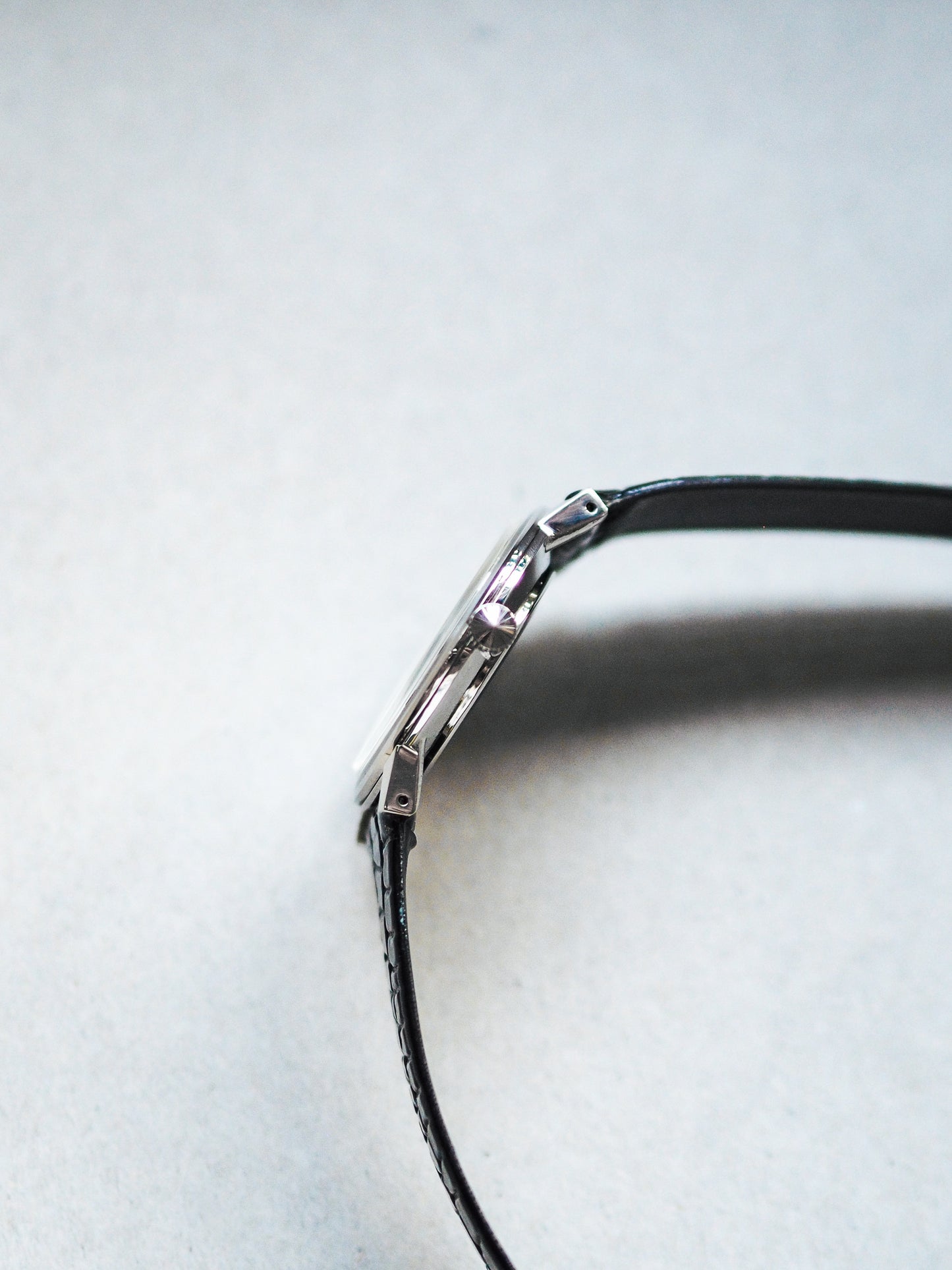 Seiko Chariot 2220-0180 Hi-Beat White Hammered Dial