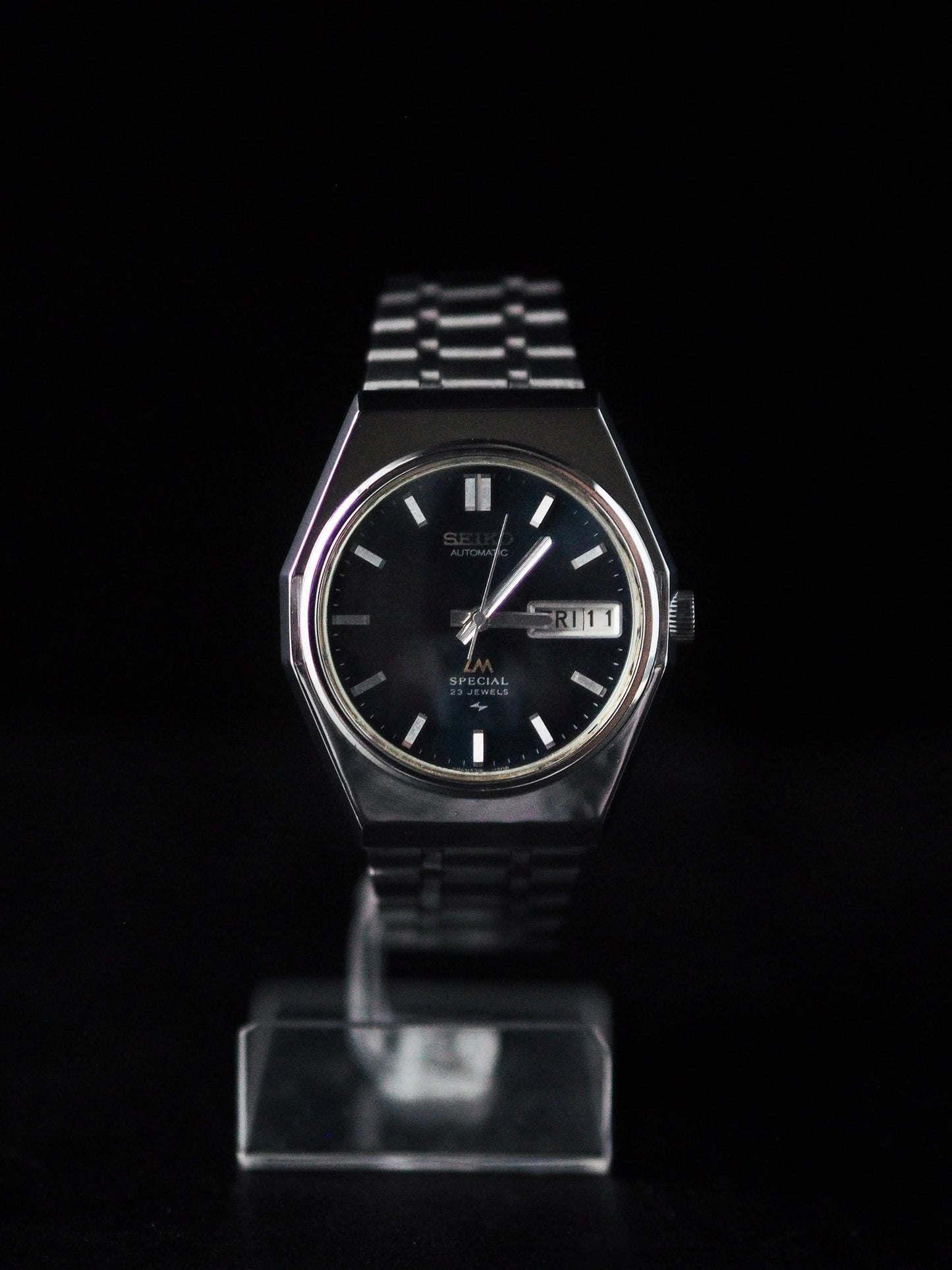 Seiko LM 5216-7110 Lord Matic Special Octagon Case Dark Blue Dial