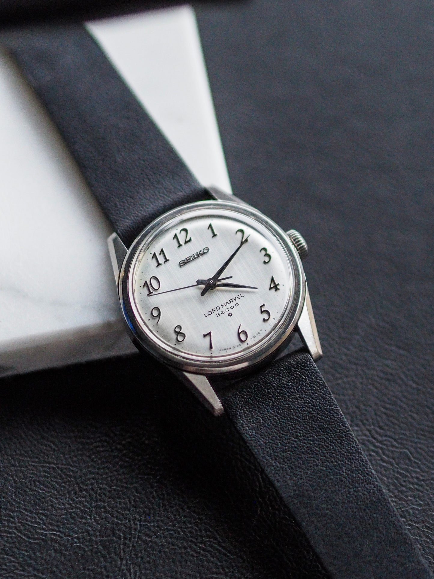 Seiko Lord Marvel 5740-8000 Hi-Beat 36000 Silver Linen Breguet Dial