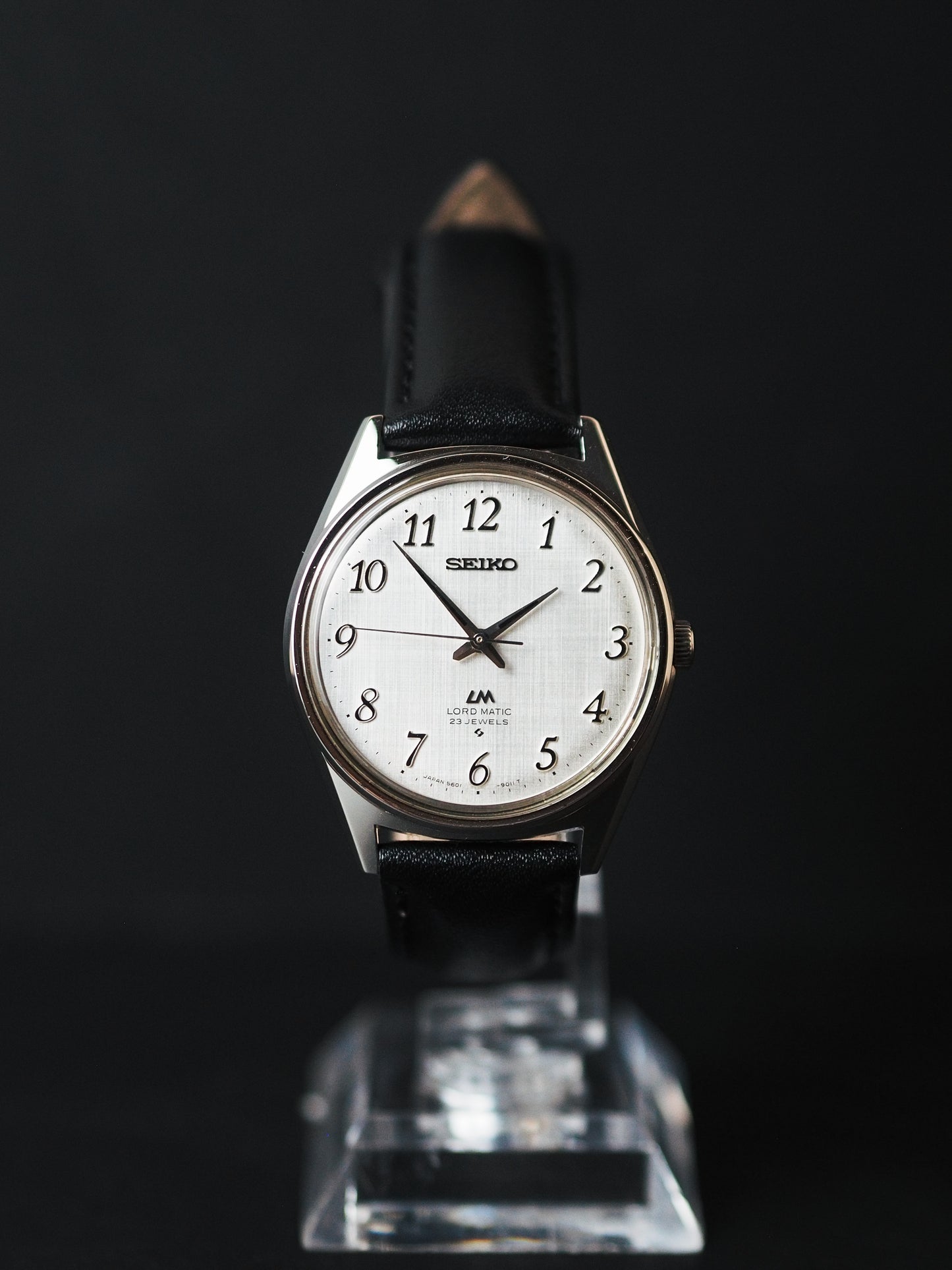 Seiko Lord Matic 5601-9000 Silver Linen Breguet Dial