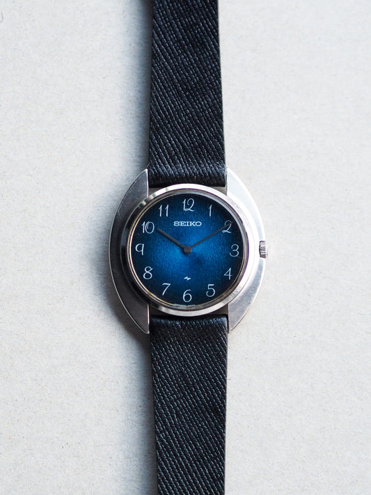 Seiko Chariot 2220-0270 Hi Beat Electric Wave Radiant Blue Breguet Dial