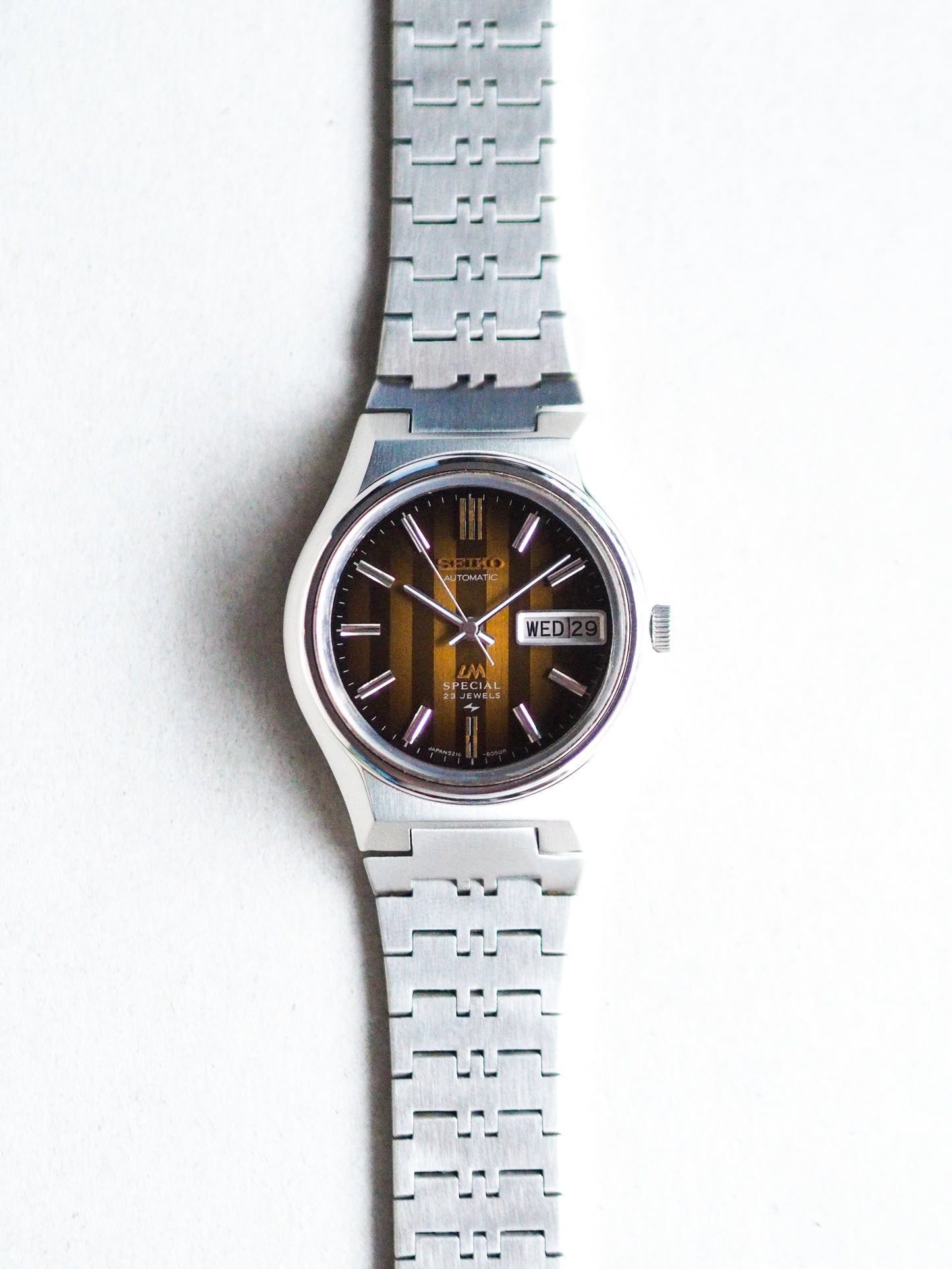 Seiko LM 5216-6040 Lord Matic Special Brown Striped Dial