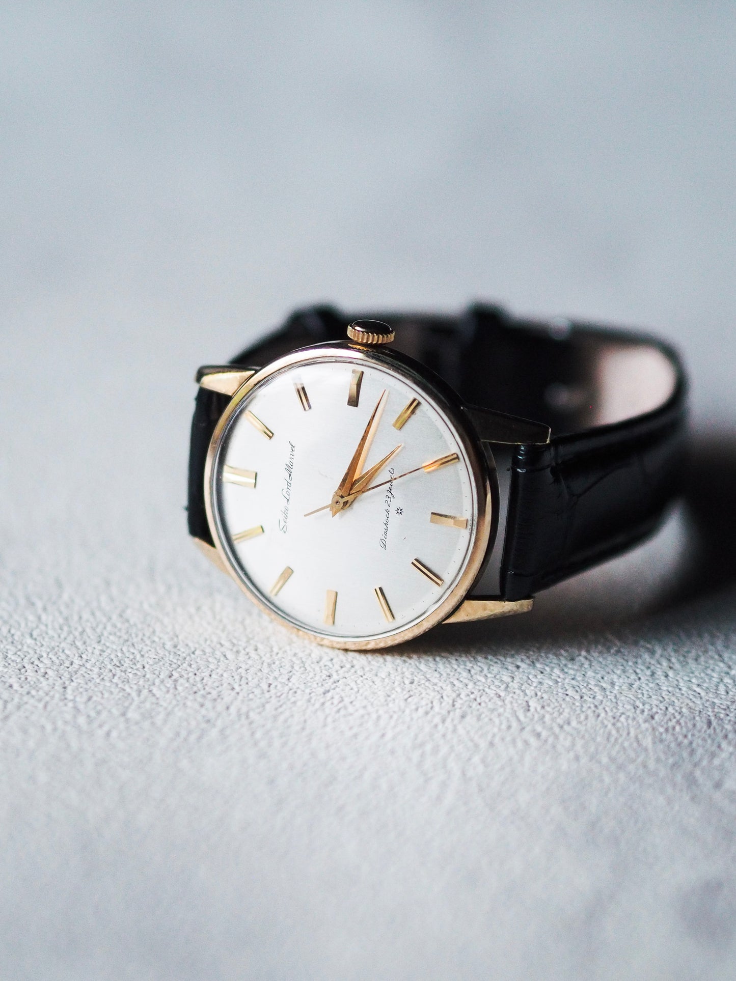 Seiko Lord Marvel 15023E Cadran Argent Hairline 14K SD