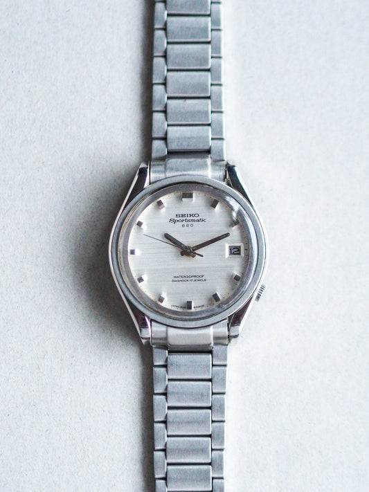 Seiko Sportmatic 820 7625-8130 Silver Linen Textured Dial