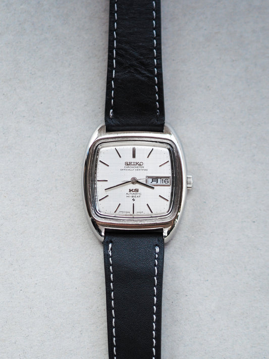 Seiko 56KS King Seiko 5626-5040 Chronometer TV Shape Silver Linen Dial