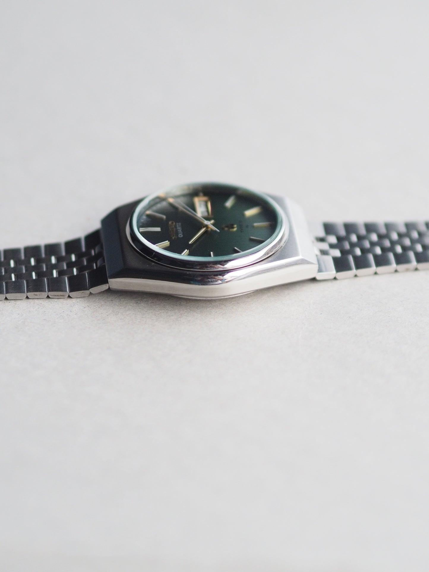 Seiko Type II 4336-8030 Green Gradient Pinstripe Dial