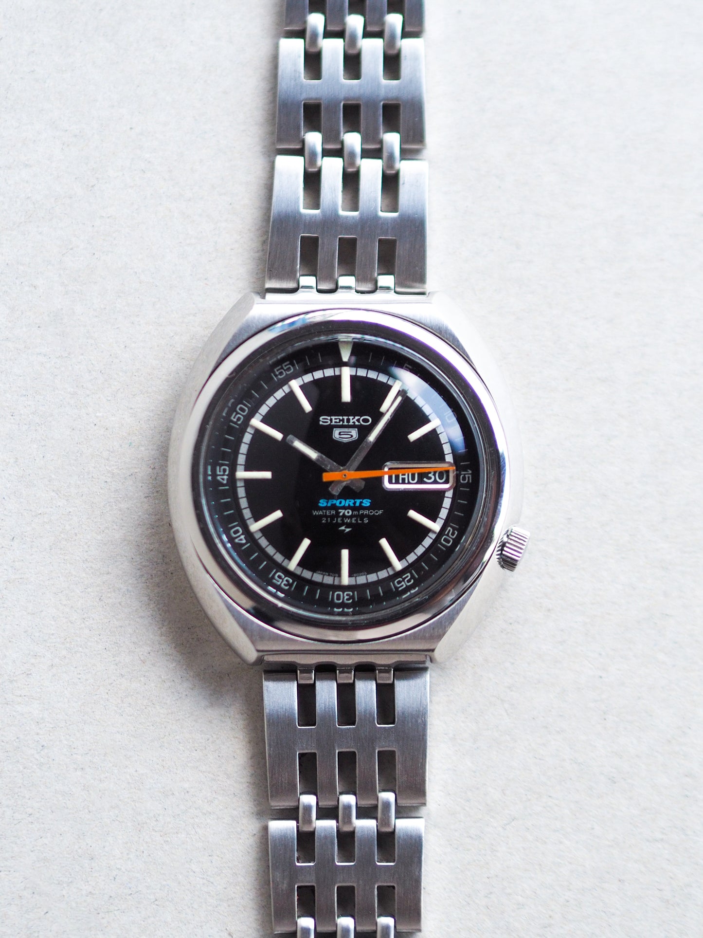 Seiko 5 Sports 7019-6010 Diver Black Dial