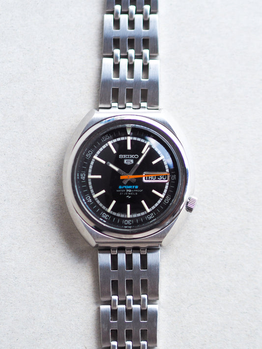 Seiko 5 Sports 7019-6010 Diver Black Dial