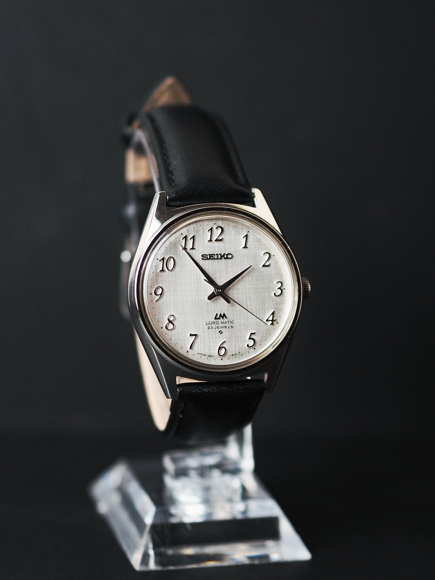 Seiko Lord Matic 5601-9000 Silver Linen Breguet Dial