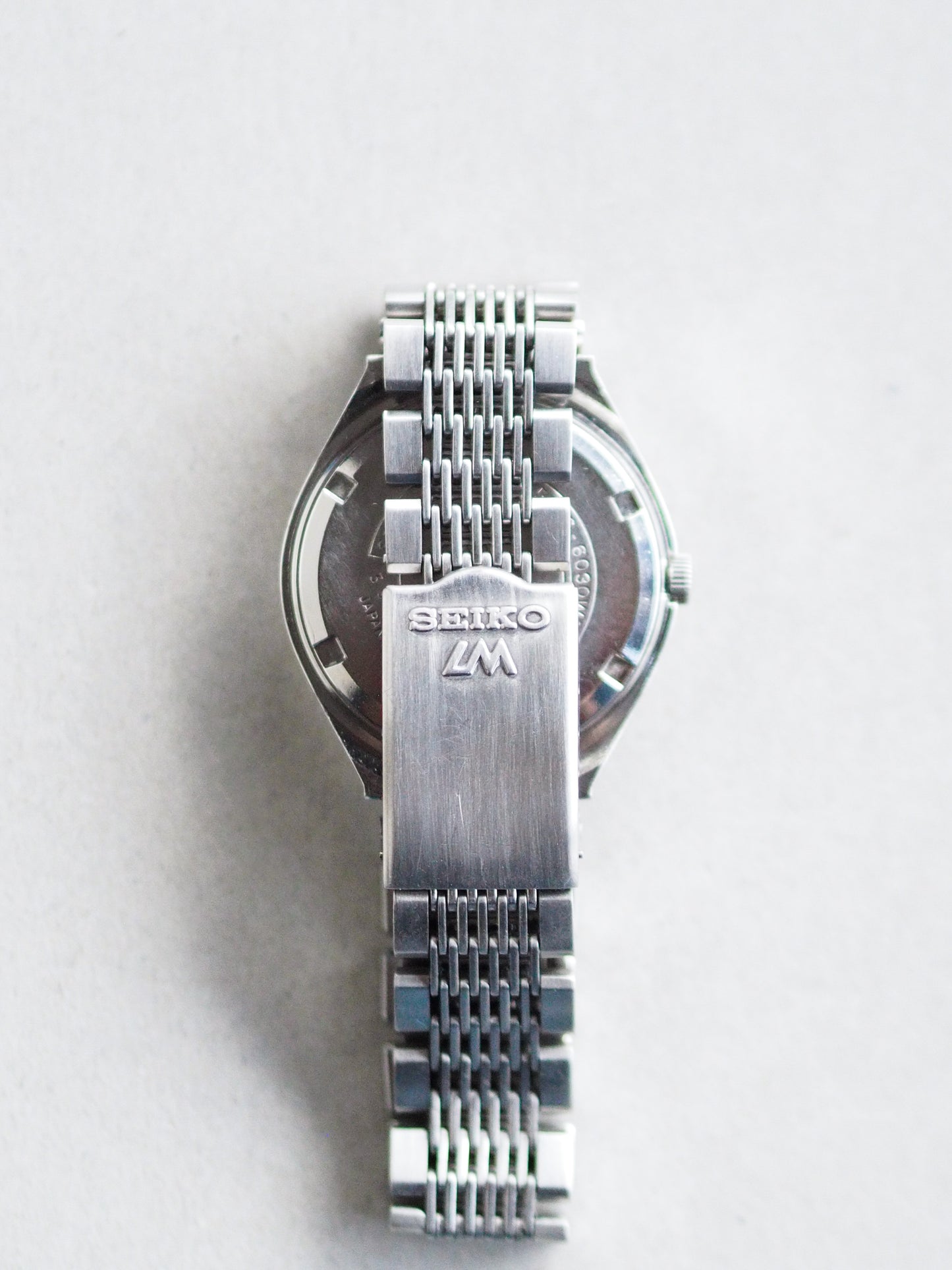 Seiko LM 5216-6030 Lord Matic Special Radiant Blue Linen Checkered Dial