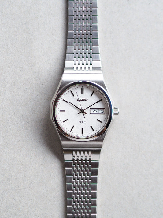 Seiko Spirit 7N93-7000 Quartz White Textured Dial