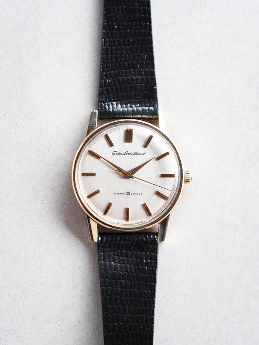 Seiko Lord Marvel 5740-1990 Low Beat AGF Silver Linen Dial