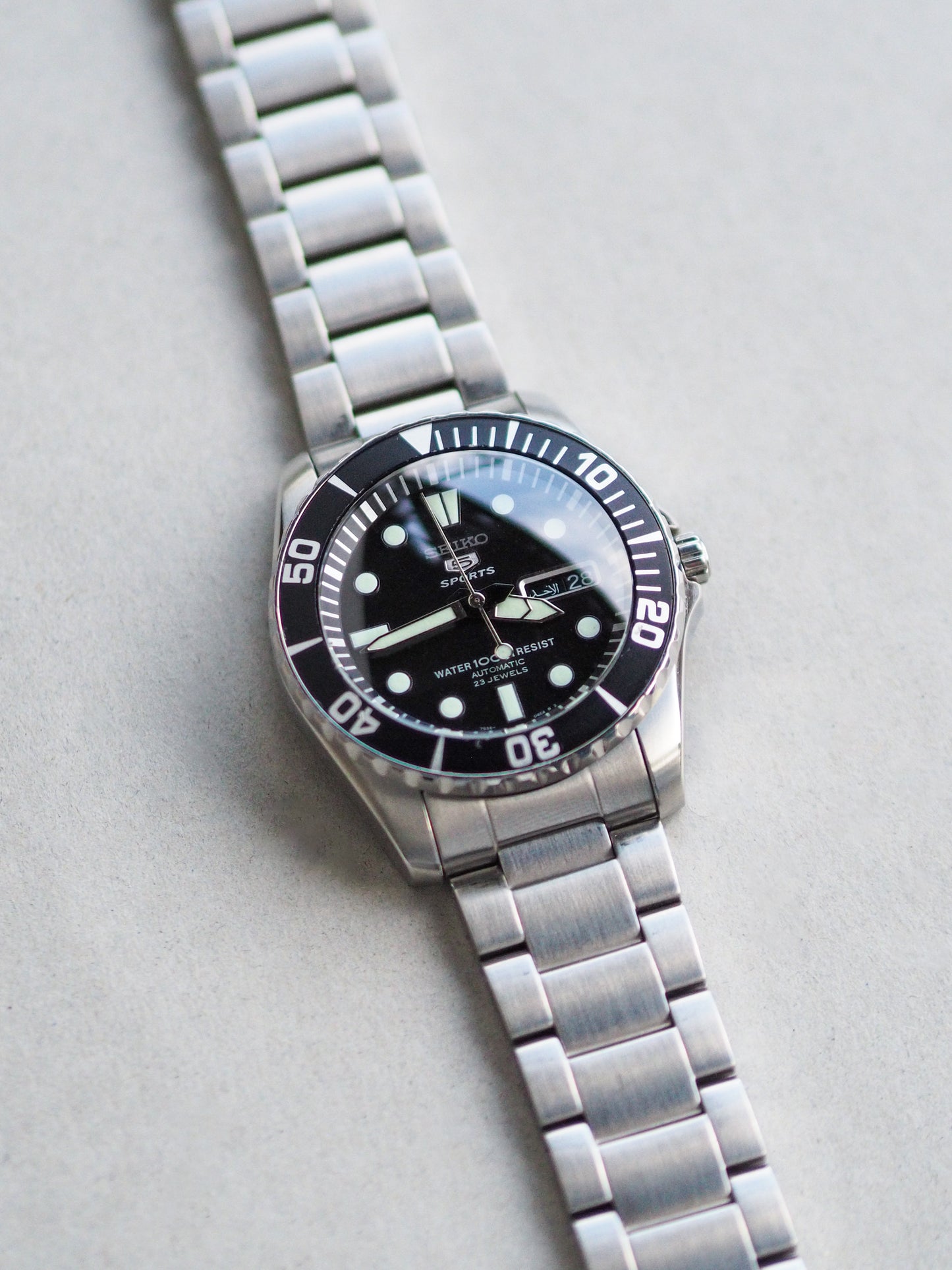 Seiko 5 Sports SNZF17J1 Sea Urchin Black Dial
