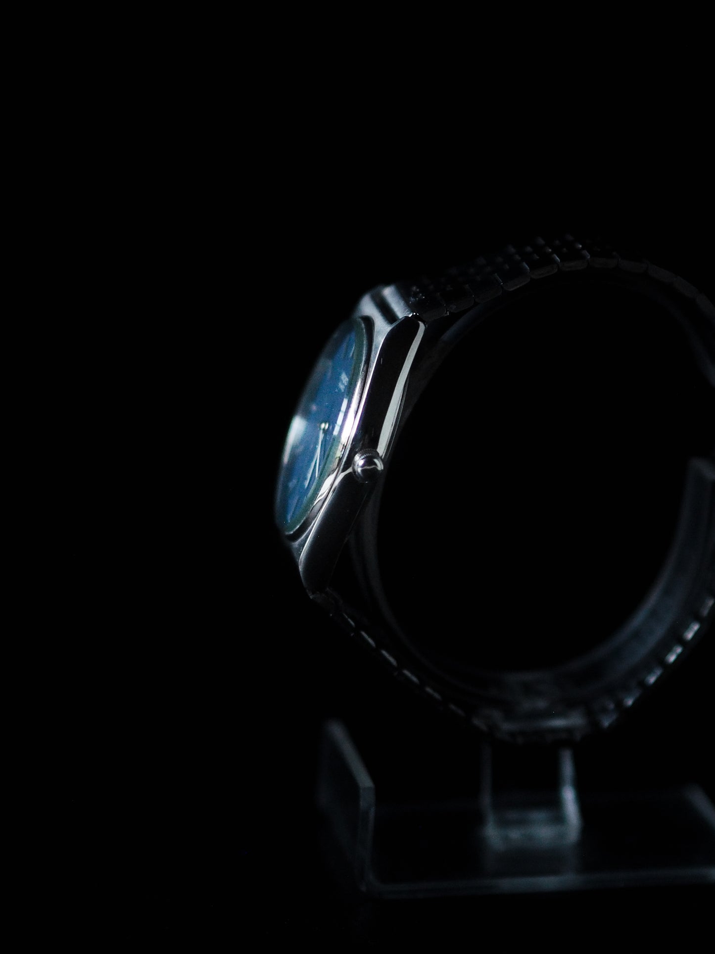 Seiko Quartz JDM 7832-8010 Cadran texturé sable bleu