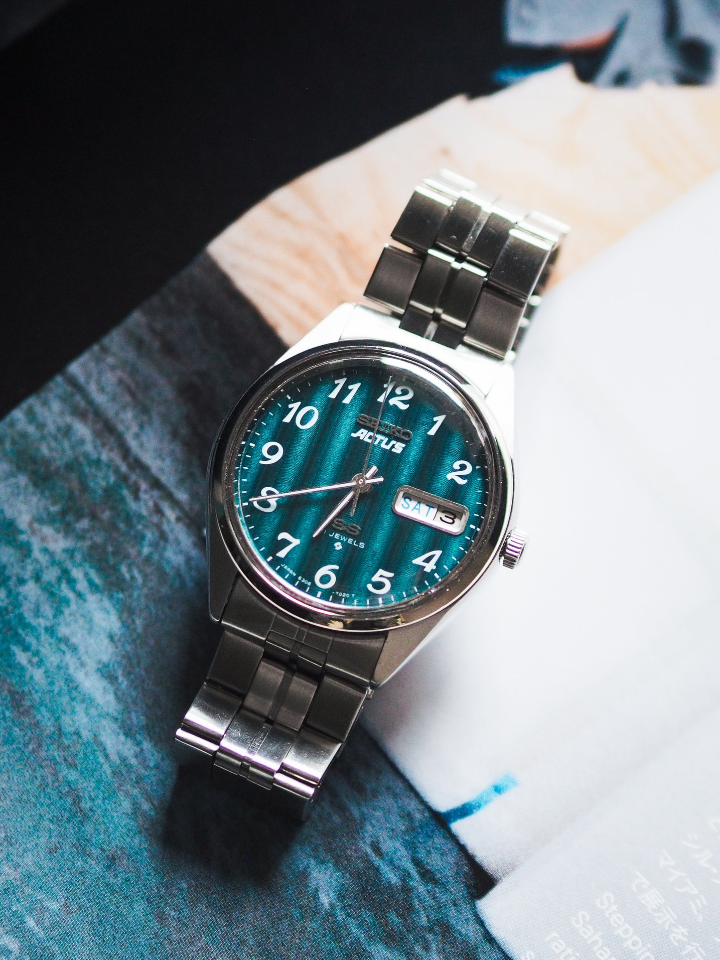Seiko Actus SS 6306-7010 JDM Rare Cadran En Lin Radiant Tosca