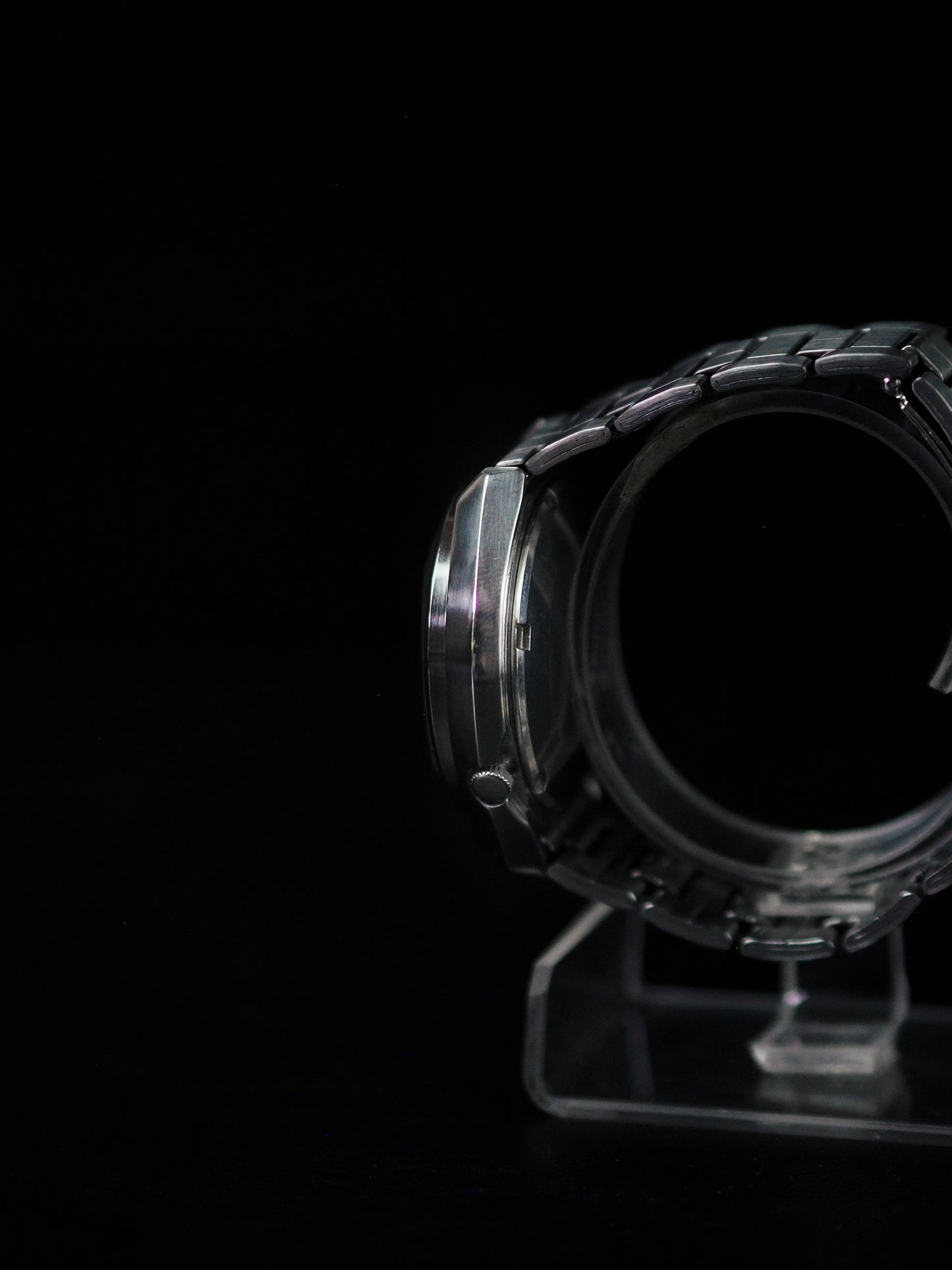 Seiko 5 Actus SS 6106-8690 JDM Rare Faceted Crystal Emerald Green Sunburst Dial