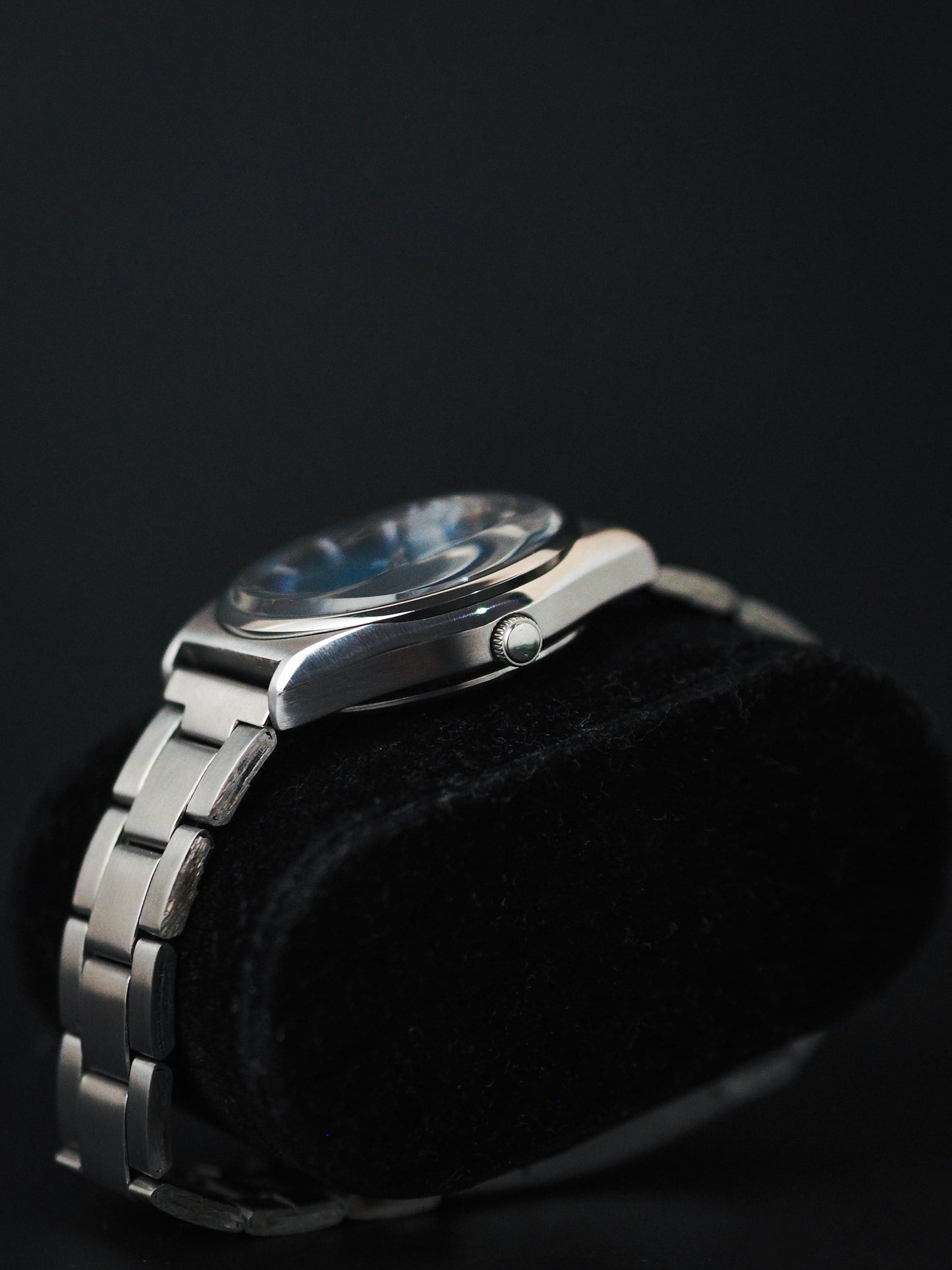 Seiko Actus SS 6306-8030 Blue Shuriken Wave Textured Dial