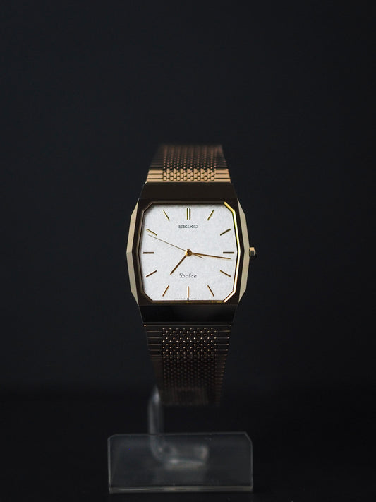 Seiko Dolce 9531-5150 Tungsten Carbide White Textured Dial