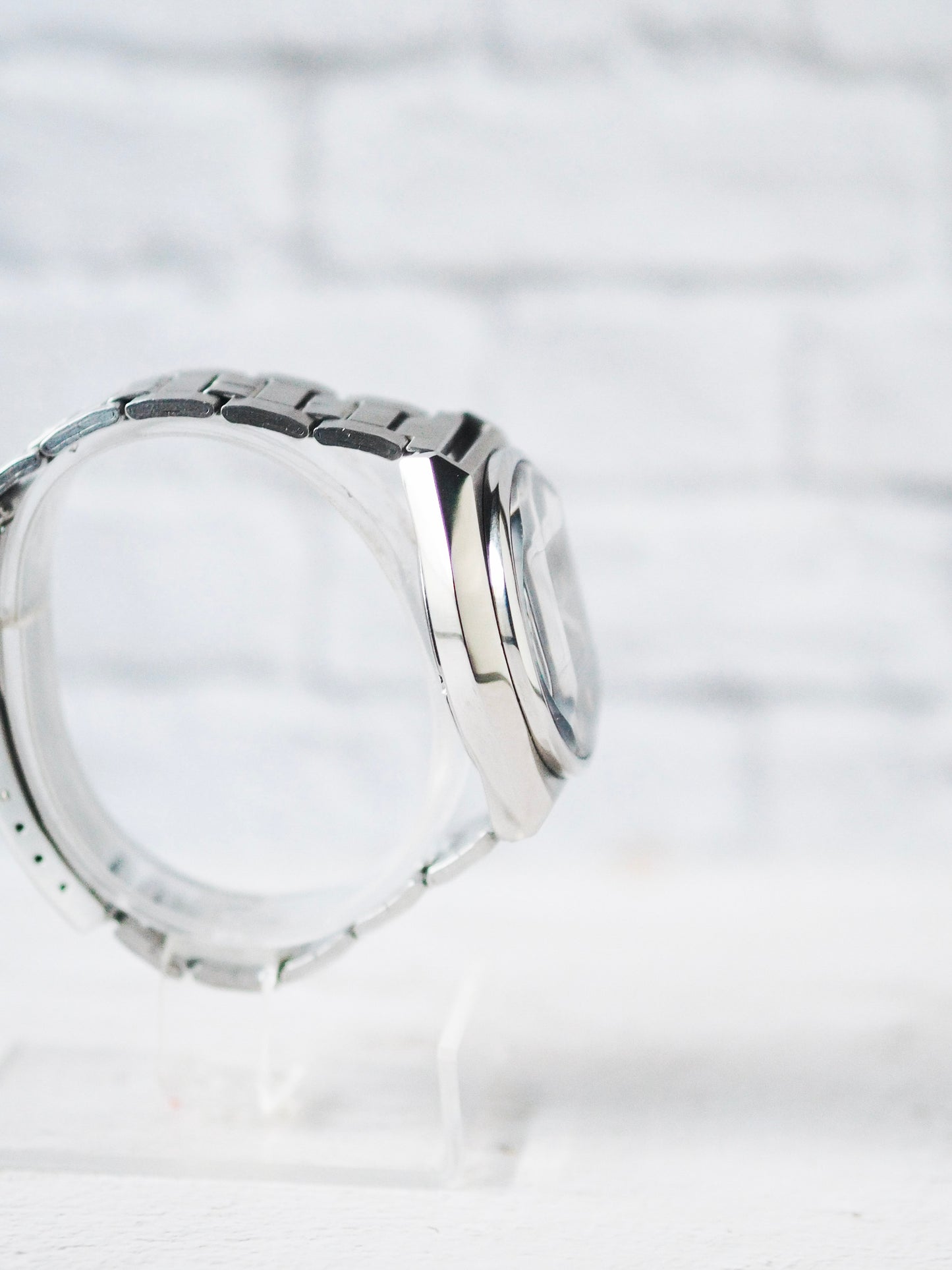 Seiko 5 Actus SS 6106-8690 JDM Faceted Crystal Golden Brown Sunburst Dial