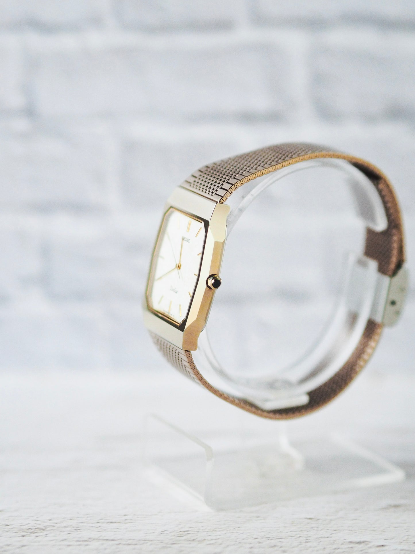 Seiko Dolce 9531-5150 碳化钨白色纹理表盘