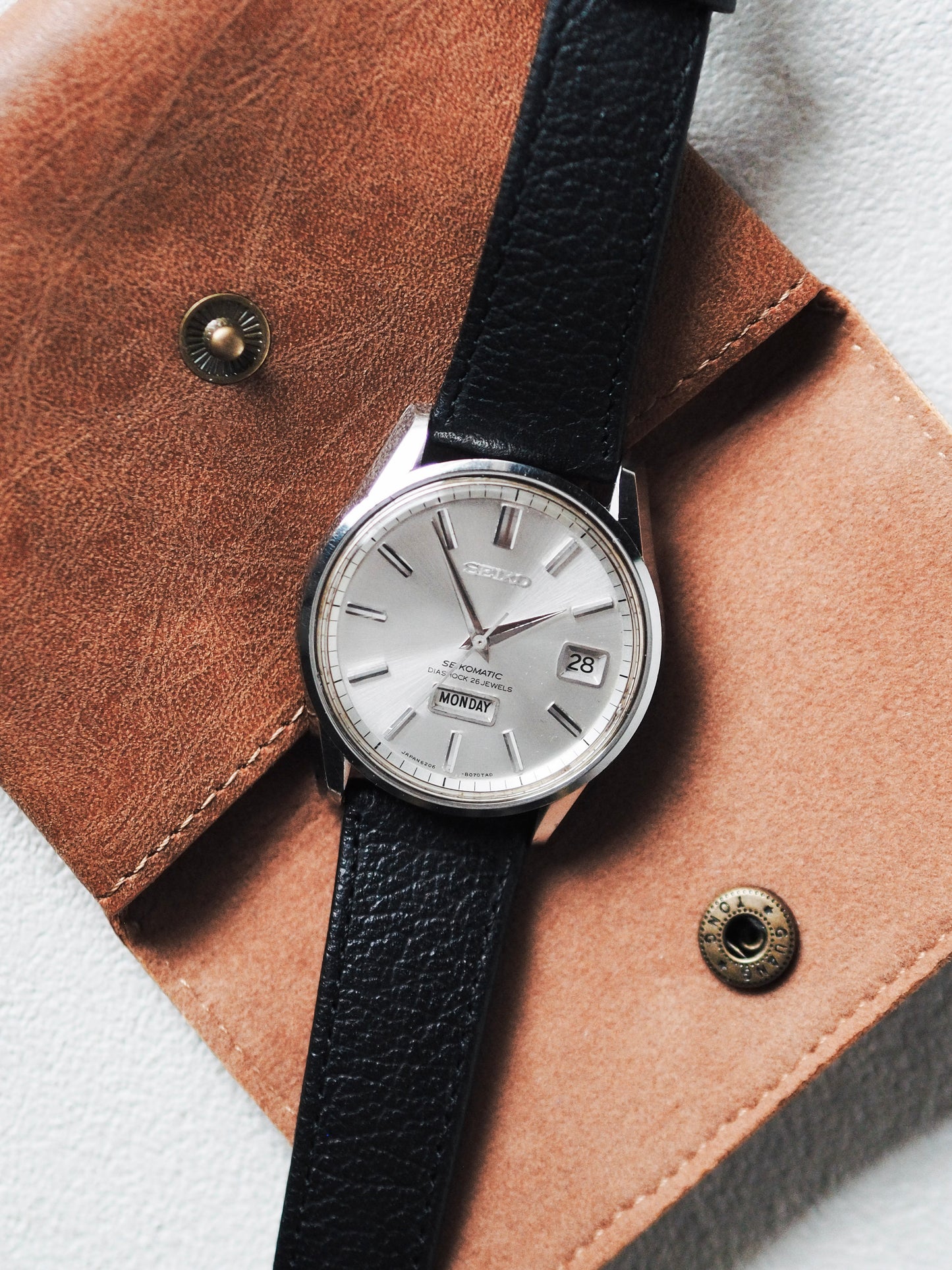 Seiko Seikomatic 6206-8040 Weekdater Silver Sunburst Dial