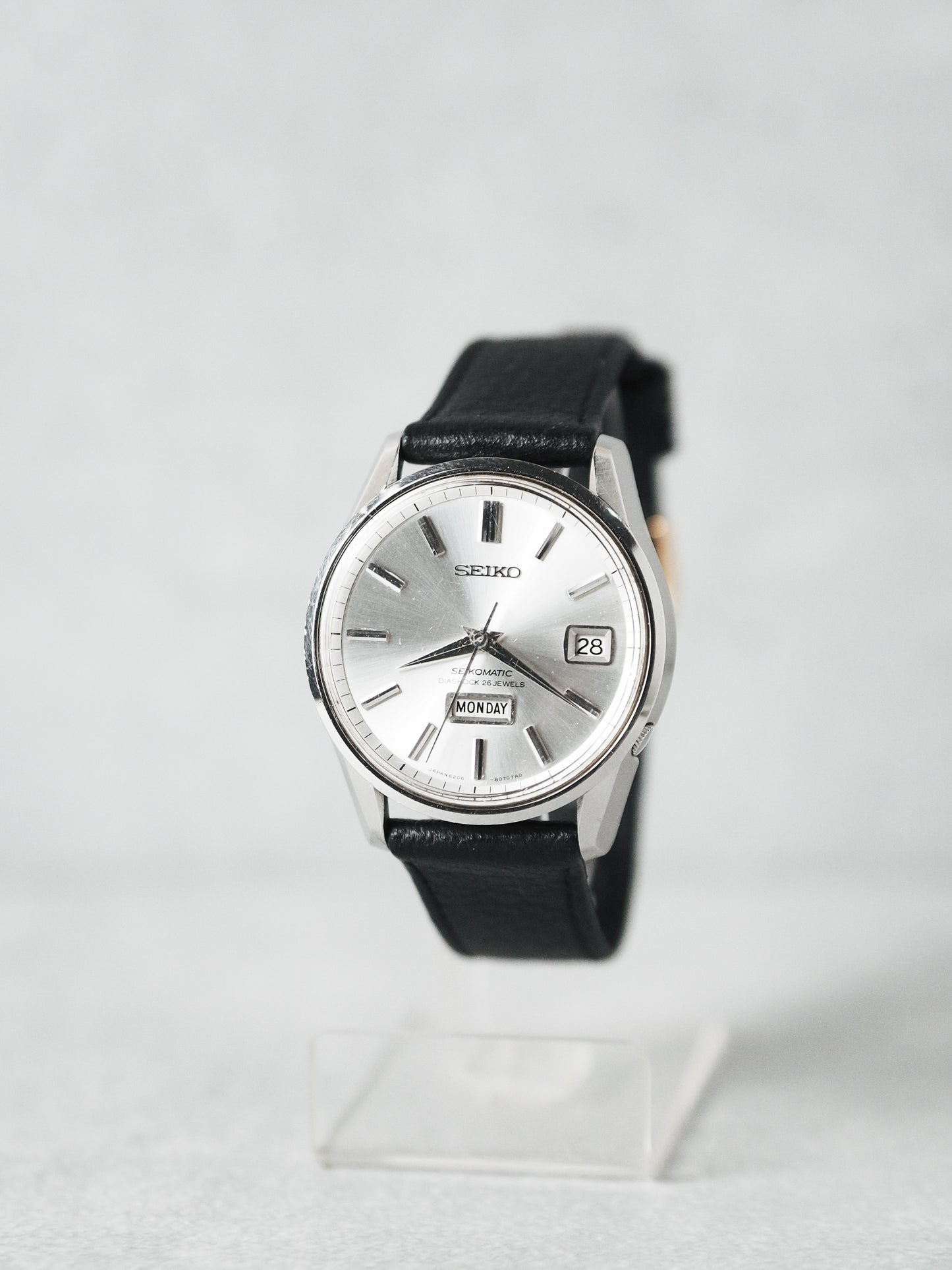 Seiko Seikomatic 6206-8040 Weekdater Silver Sunburst Dial