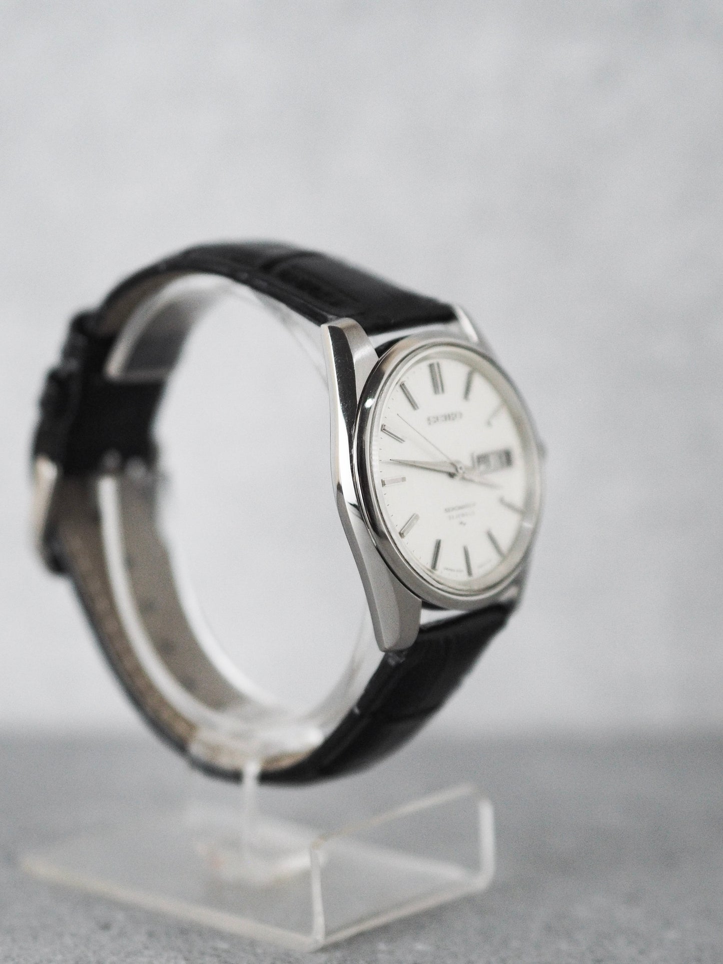 Seiko Seikomatic-P 5106-8010 Silver Linen Textured Dial