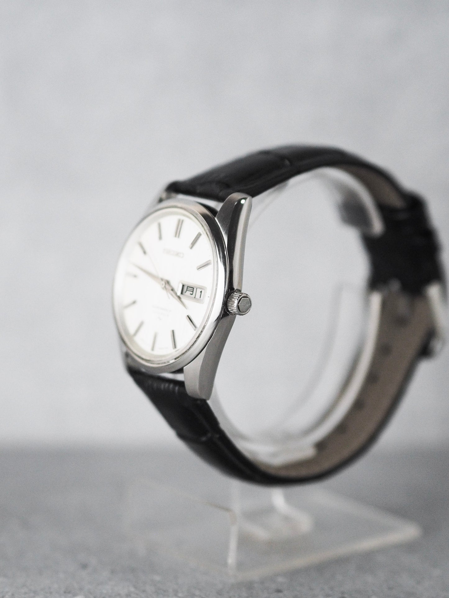 Seiko Seikomatic-P 5106-8010 Silver Linen Textured Dial