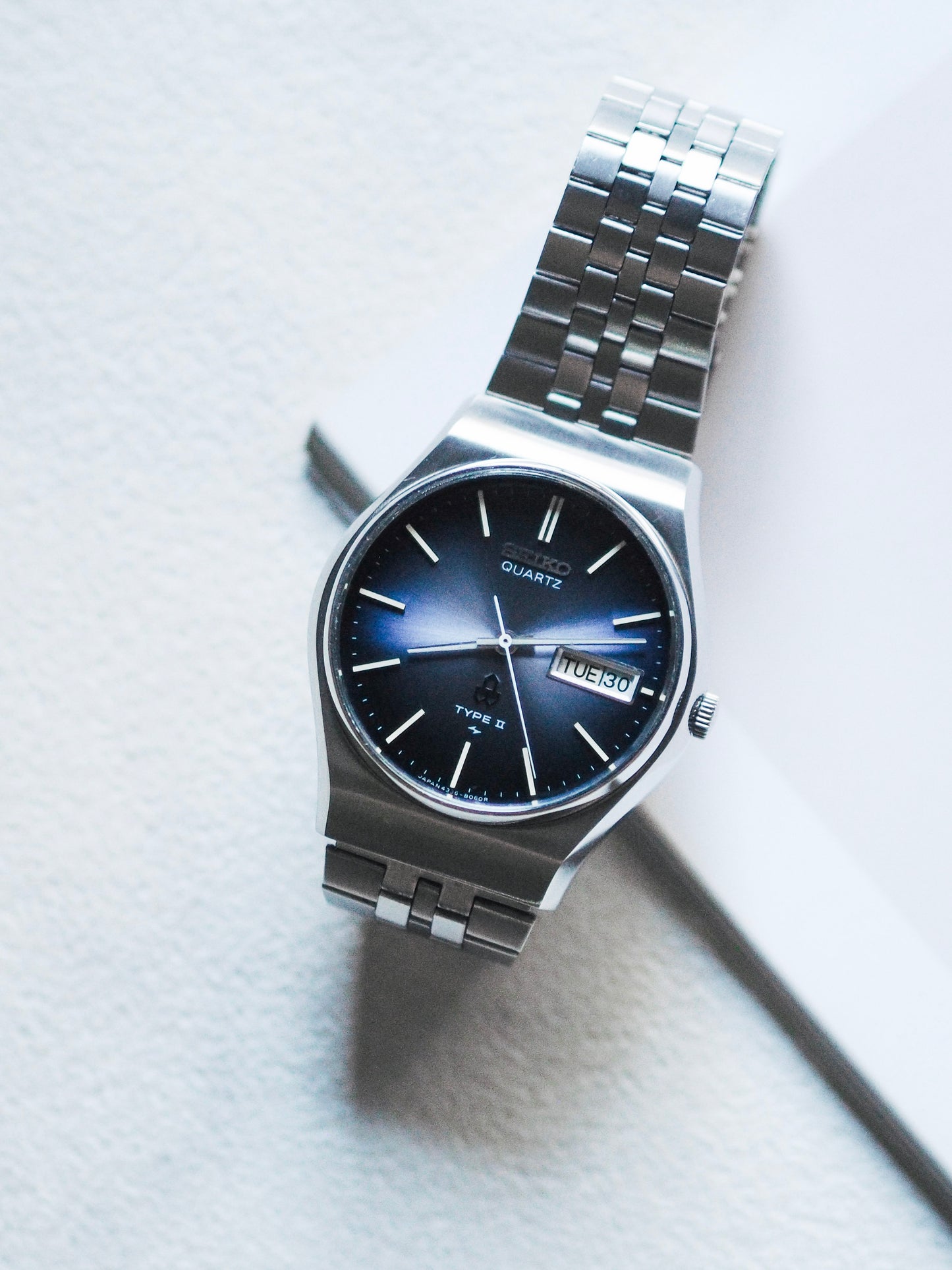 Seiko Type II 4336-8040 Dark Blue Sunburst Dial