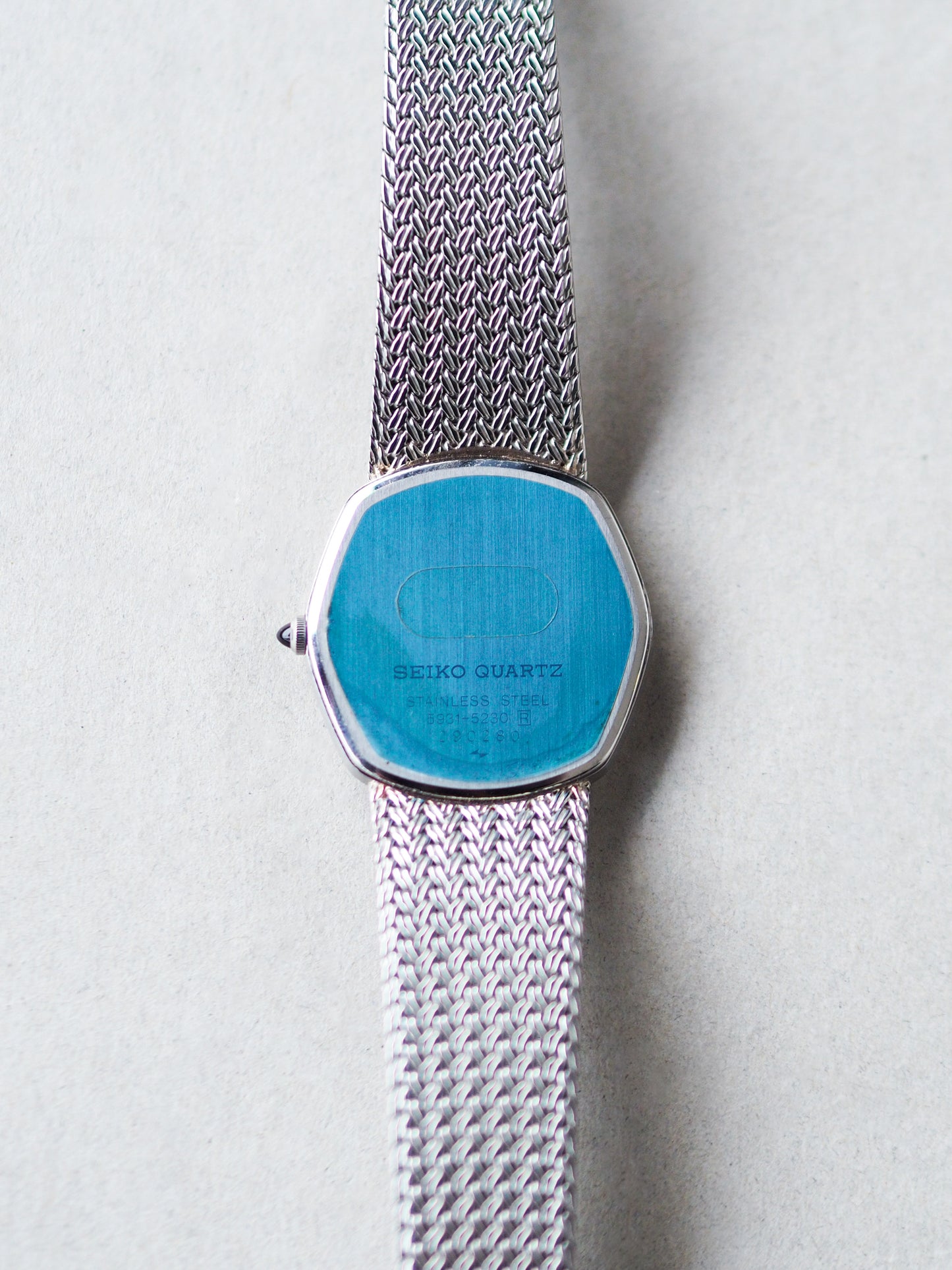 Credor Seiko 5931-5230 Hexagon Silver Sunburst Dial