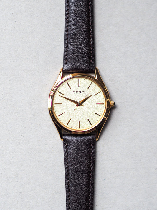Seiko Dolce SACM150 8J41-0AJ0 Gold Kira-zuri Textured Dial