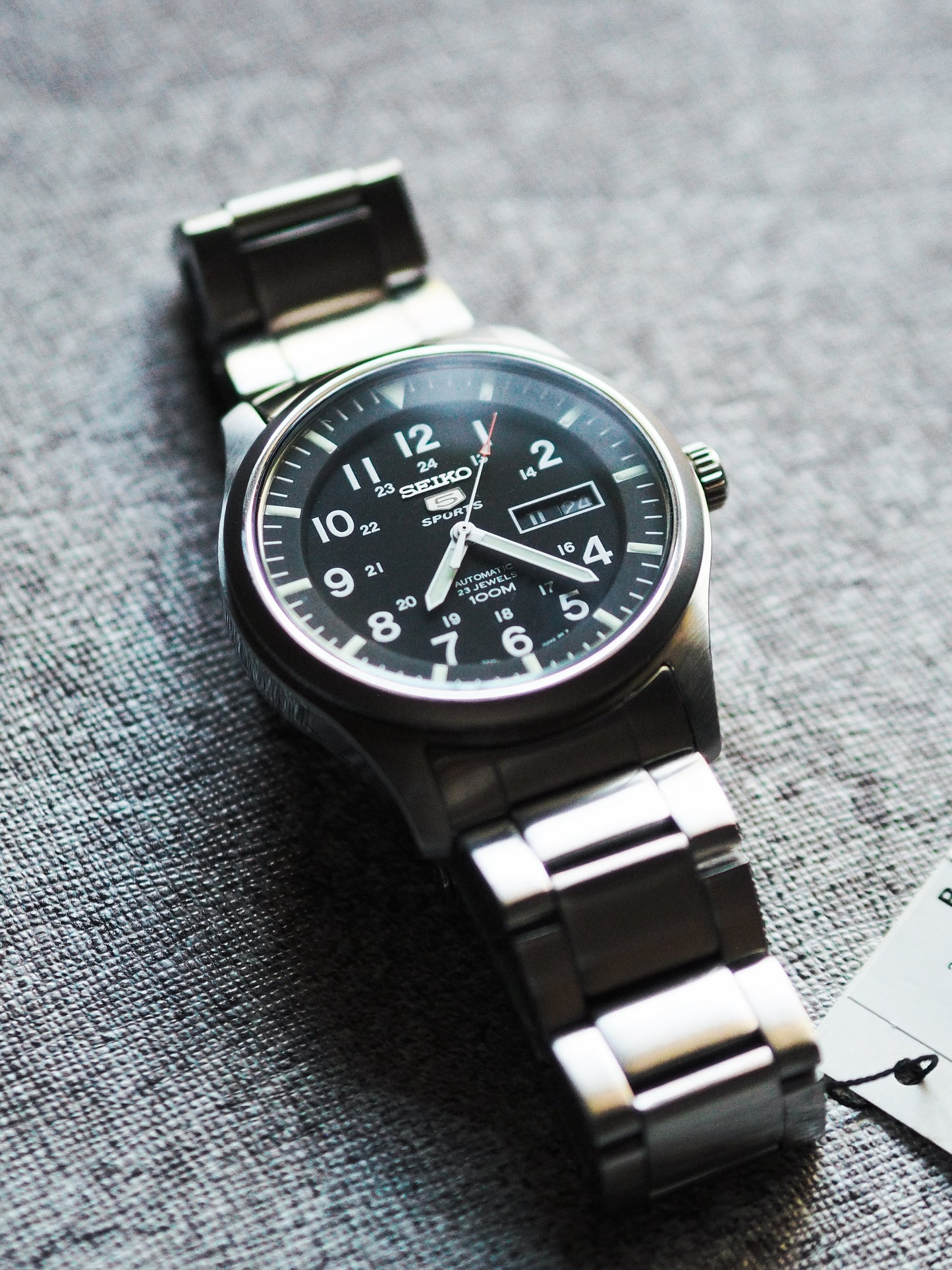 Seiko 5 Sports SNZG13K1 Military Black Dial