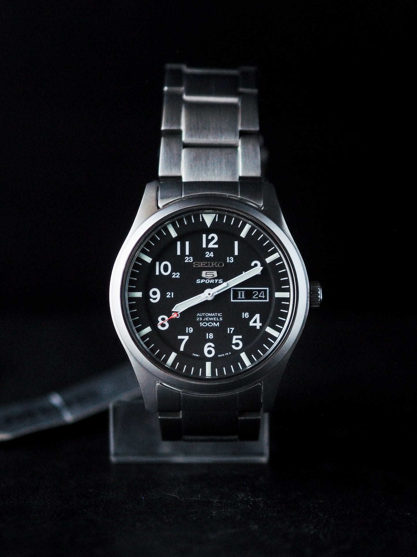 Seiko 5 Sports SNZG13K1 Military Black Dial