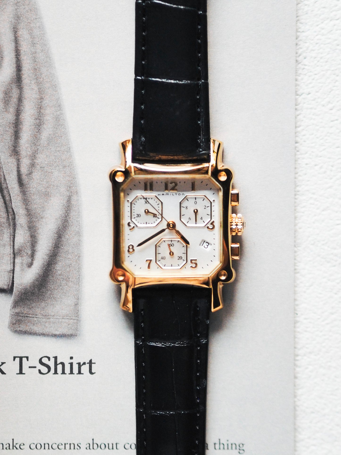 Hamilton Lloyd 6316 Chronograph Quartz Gold White Dial