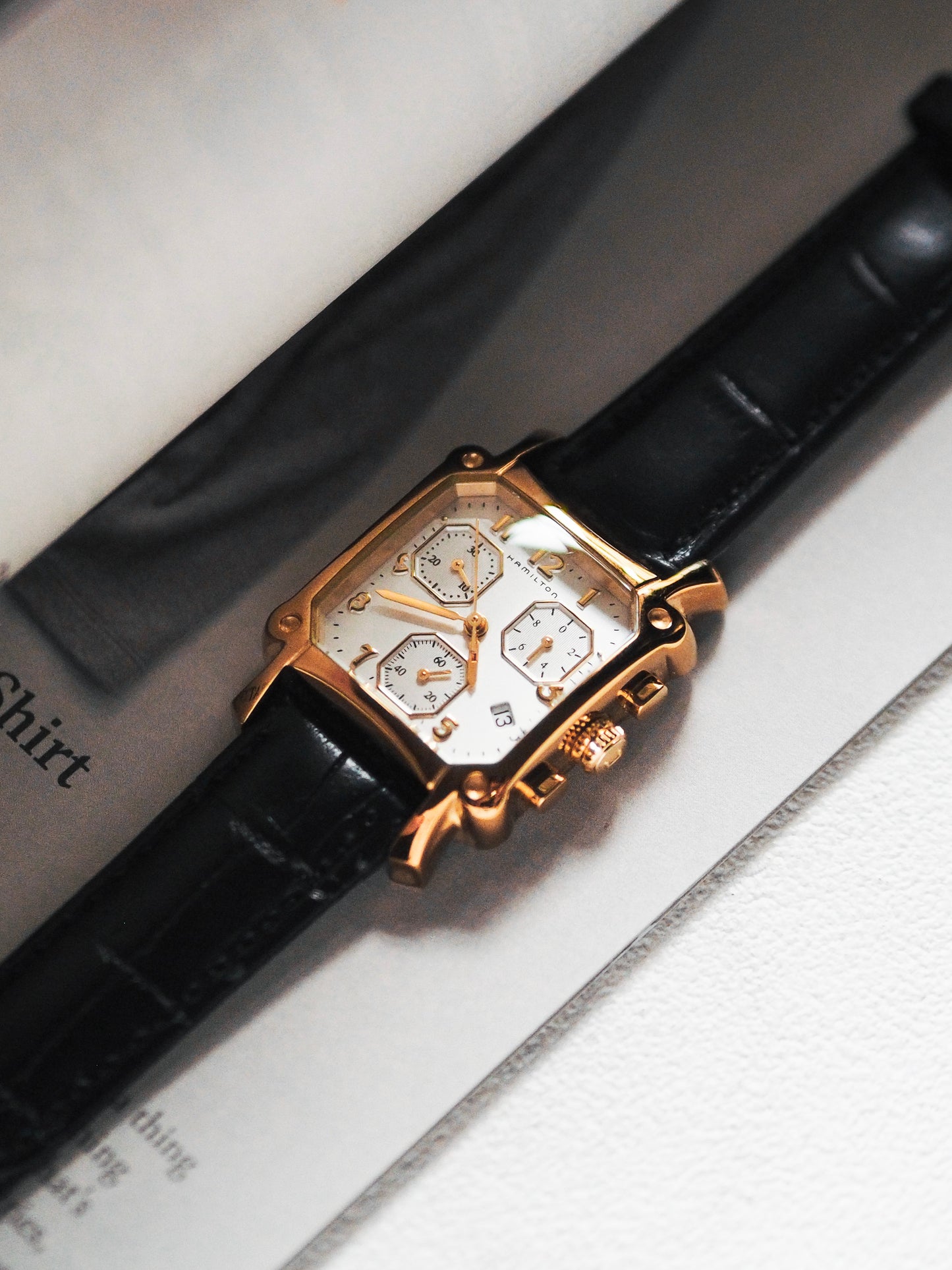 Hamilton Lloyd 6316 Chronograph Quartz Gold White Dial