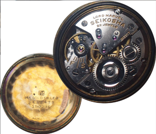 Seiko Lord Marvel 15023E Cadran Argent Hairline 14K SD