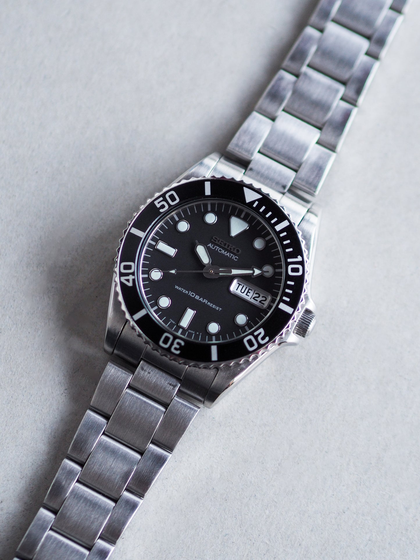Seiko 7S26-0050 SKX023 Submariner Black Dial