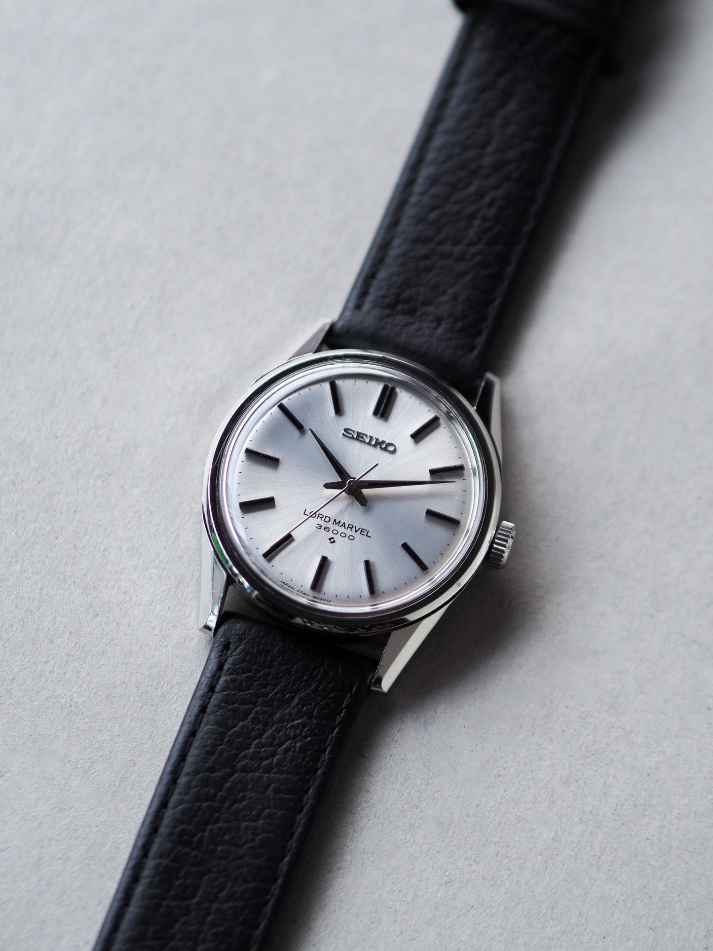 Seiko Lord Marvel 5740-8000 Hi-Beat 36000 Silver Sunburst Dial