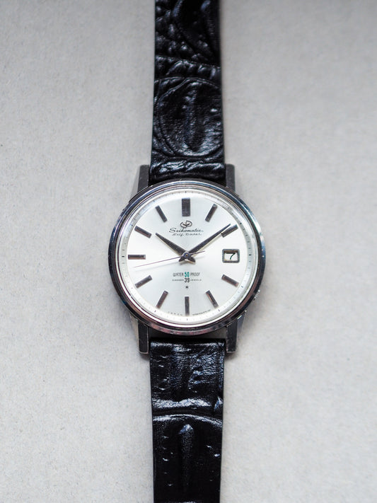 Seiko Seikomatic Self Dater J13060 AD Silver Sunburst Dial