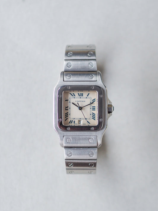 Cartier Santos Galbée LM W20018D6 Roman Ivory Dial