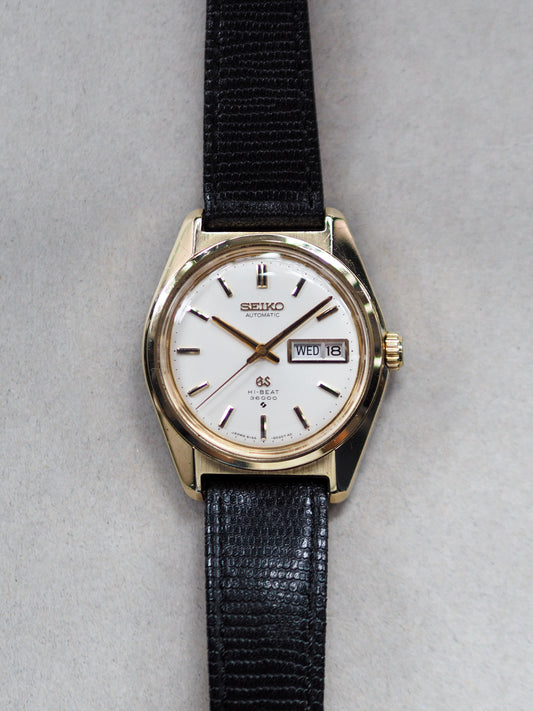 Grand Seiko 61GS 6146-8000 Cap Gold White Dial