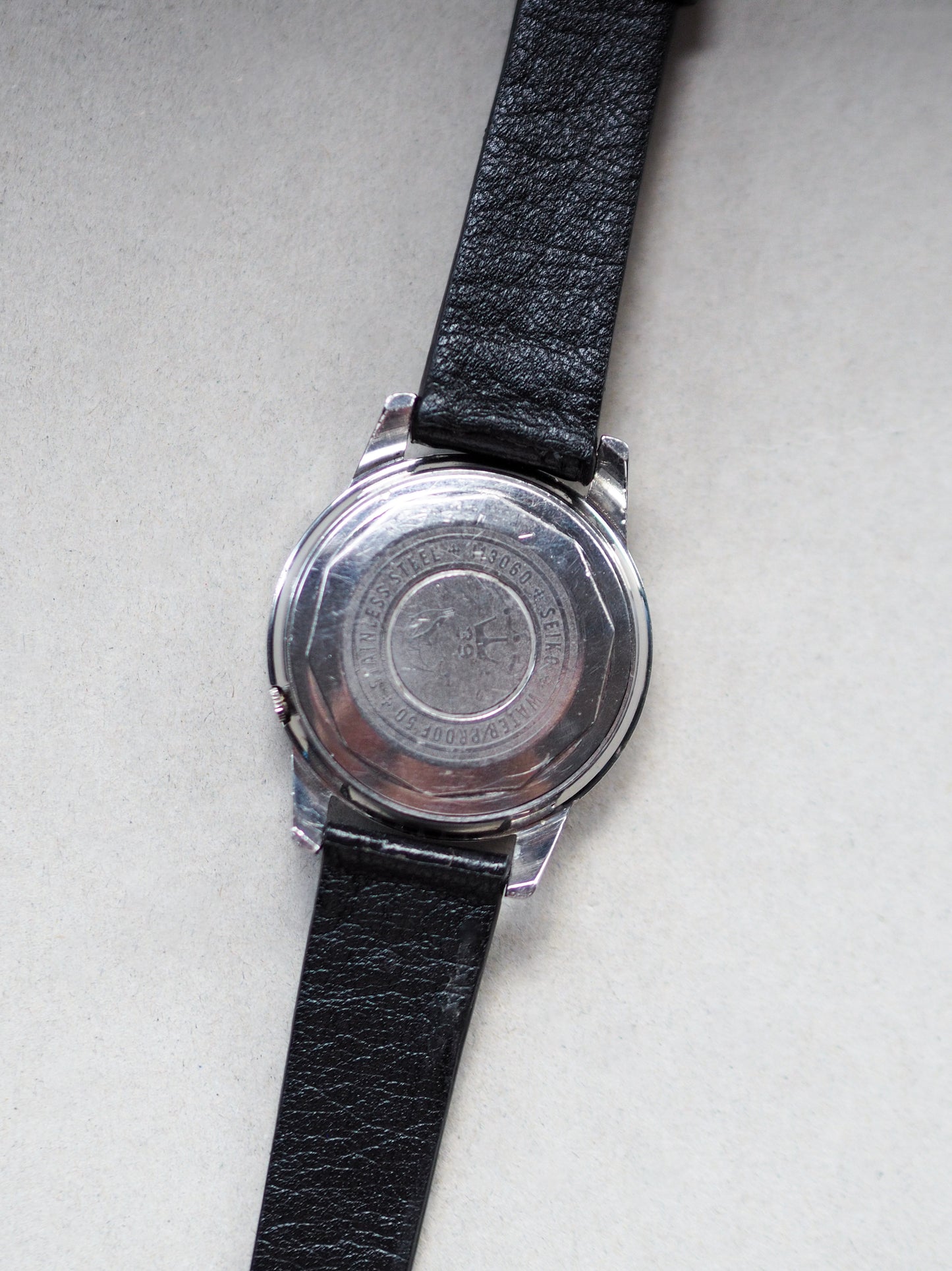 Seiko Seikomatic Self Dater J13060 AD Silver Sunburst Dial