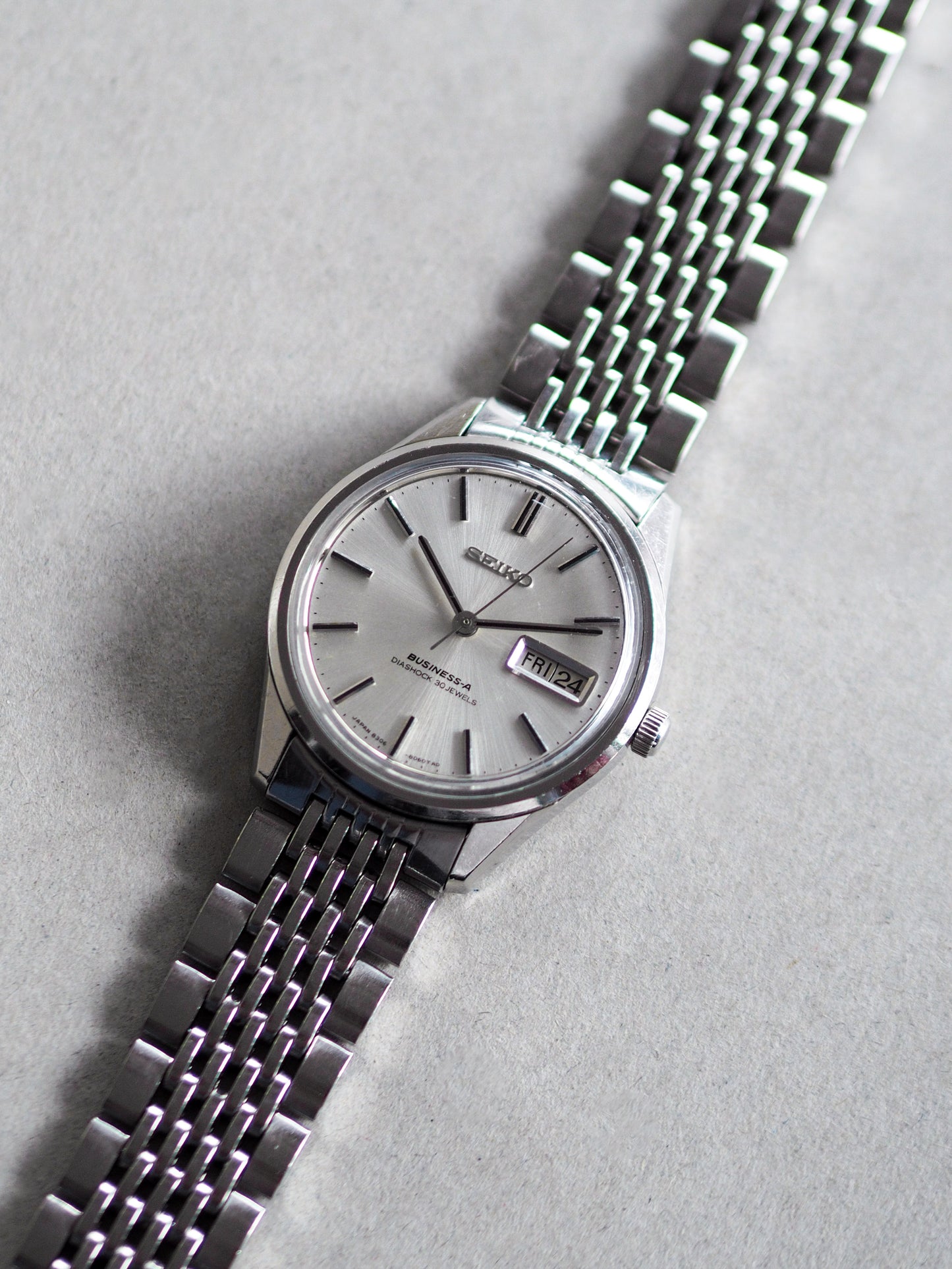 Seiko Business-A 8306-8020 Silver Sunburst Dial