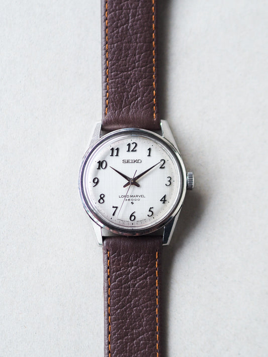 Seiko Lord Marvel 5740-8000 Hi-Beat 36000 Silver Linen Breguet Dial