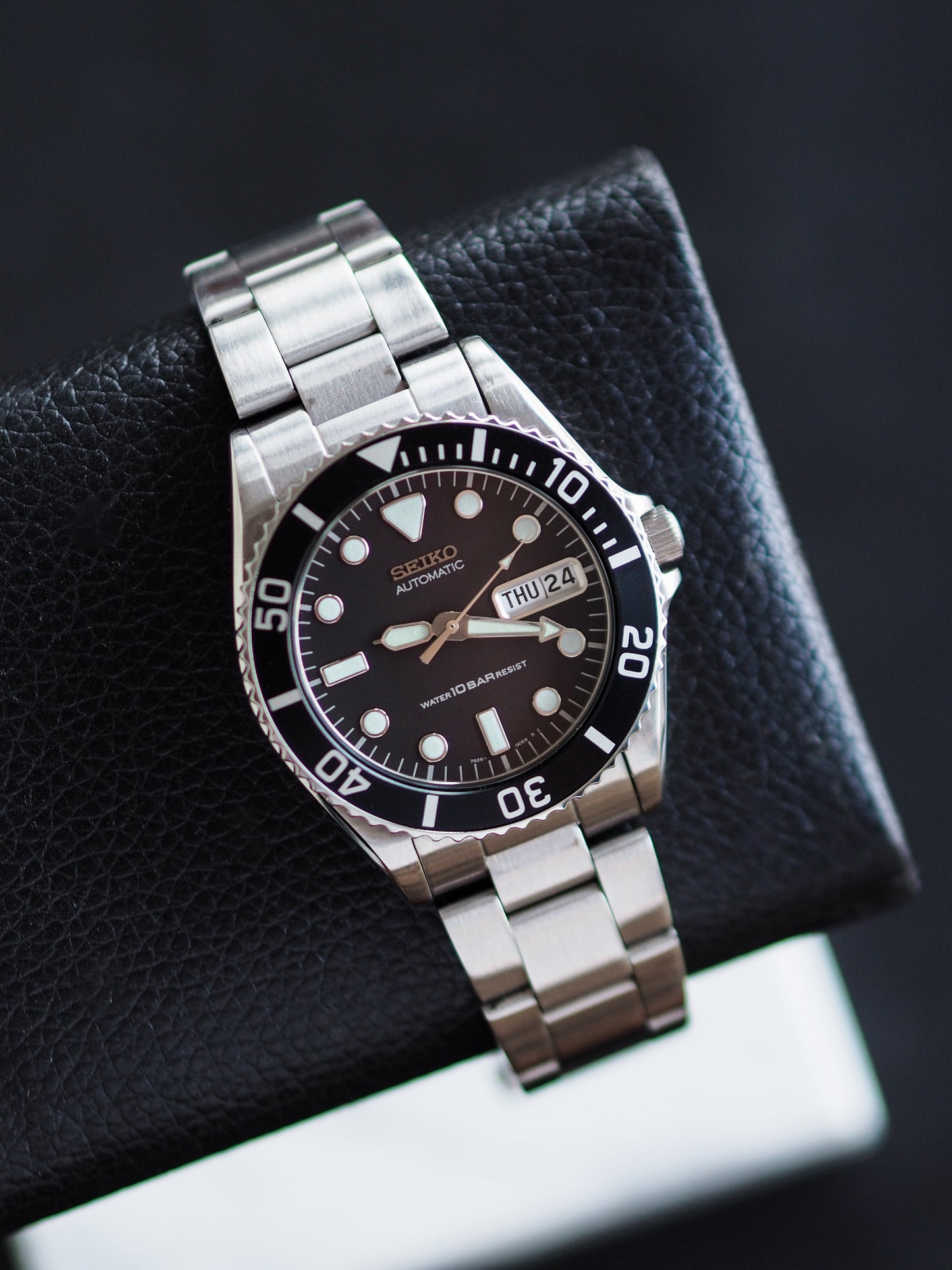 Seiko 7S26-0050 SKX023 Submariner Black Dial